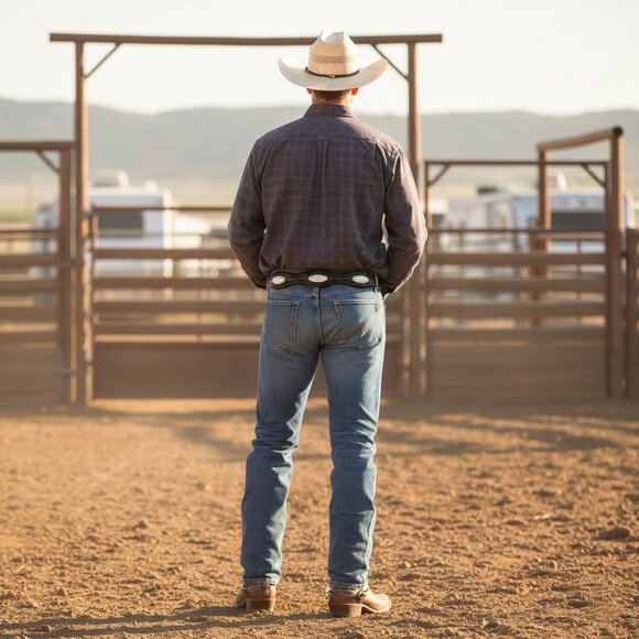 Montana Silversmiths UNISEX Buckle in Two Tone Silver and Gold Finish - Picture 3 of 11